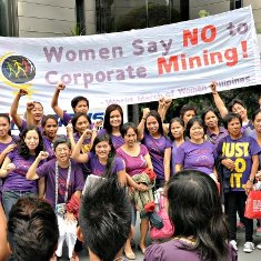 Woman Against Mining March 8 2013